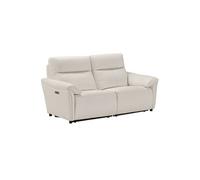 Canapé 3 places relax électrique zéro gravity BALCO cuir blanc 200x100xH100cm