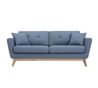 Concept Usine Canapé 3 places Hoga scandinave tissu bleu pastel