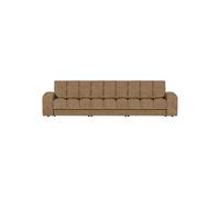 Canapé 3 places tissu vintage sable SECOND DATE