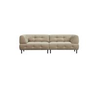 Canapé 4 places en velours beige Lloyd