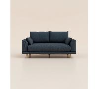 Canapé 4 places - Tissu Bleu - Design et confortable - Fabriqué en France - Tediber