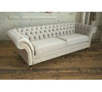 Canapé 4 places xxl Canapé Assise Coussin Canapés Chesterfield Design Big 265cm