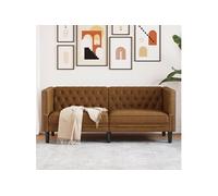 Vidaxl Chesterfield - Marron