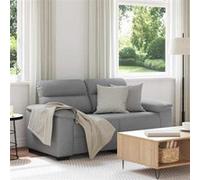 vidaXL Canapé à 2 Places Gris Clair 160x81x84 cm Tissu, canapé, canapé 2 Places, canapé en Tissu, Divan, canapé Deux Places, canapé 2 Places en Tissu