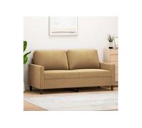 VIDAXL Velours Marron