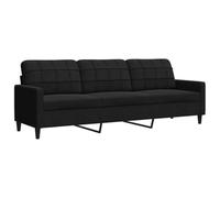 vidaXL Canapé à 3 places 4007649 – Velours 210 cm – Noir