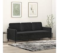 vidaXL Fauteuil Noir 60 cm Velours