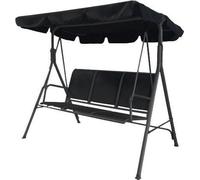 Canapé à bascule pour 3 personnes - Gris - 180 x 100 x 170 cm