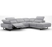 Canapé Abardo angle droite gris 299x240cm 1 relax élect