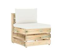 canape angle fixe 1 place en Bois vert, bois L 60 cm x P 70 cm x H 66 cm côté d'angle Non spécifié