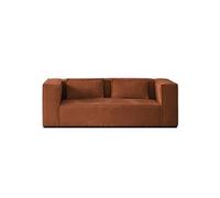 Lisa design Stella canapé droit 2 places - Terracotta