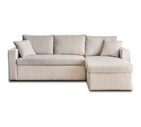 Canape angle fixe BEST MOBILIER 4 places en polyester beige 222 x 222 x 83 cm Beige G