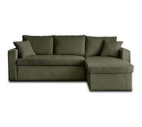 Bestmobilier Cyrus Canapé d'angle réversible 4 places - Vert