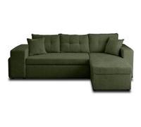 Canape angle fixe BEST MOBILIER 4 places en polyester vert 246 x 246 x 85 cm Vert G