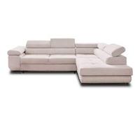 Canape angle fixe BEST MOBILIER 5 places en polyester beige 275 x 275 x 70 cm Beige G