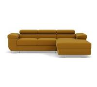 Canape angle fixe BEST MOBILIER 6 places en polyester jaune 280 x 280 x 70 cm Jaune G