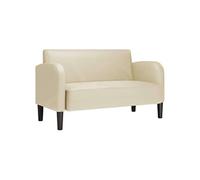 vidaXL Canapé causeuse 110 cm – Similicuir Crème