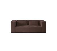 Lisa design canapé droit 2 places - Marron