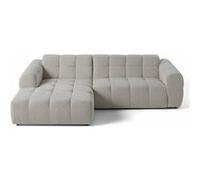 Canape angle fixe LISA DESIGN 4 places en tissu beige 262 x 262 x 70 cm Beige G