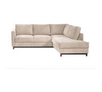 Canape angle fixe LISA DESIGN 5 places en polyester beige 230 x 230 x 84 cm Beige G