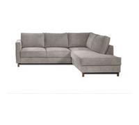 Canape angle fixe LISA DESIGN 5 places en polyester gris 230 x 230 x 84 cm Gris clair G