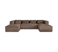 Lisa design canapé panoramique Stella - Taupe