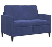 Canapé avec rangement, couleur bleu marine, dimensions 122 x 78 x 87 cm, matière : polyester