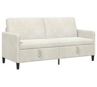 Canapé avec rangement, couleur crème, dimensions : 172 x 78 x 87 cm, matière : polyester