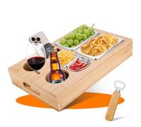 Canapé Bar,Canapé Canapé Bar,Plateau De Service À Vin,Plateau Canapé De Collation,Plateau Porte-Gobelets pour Canapé,Boîte À Goûter,Étagère À Vin,Support De Boissons pour Canapé Et Lit