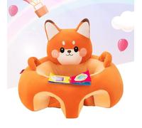 Canapé bébé en peluche avec dossier anti-basculement pour favoriser l'apprentissage de la posture assise(Renard)