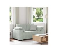 vidaXL Canapé Causeuse Gris Clair 160x77x82 cm Velours