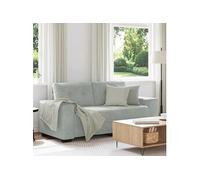 Canapé causeuse gris clair 140 cm velours4105122