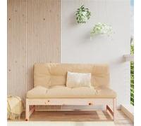 Canapé central 120x80 cm bois de pin massif Beige G