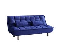 Canapé clic-clac MISHAN en tissu - Bleu - VENTE-UNIQUE - 3 places - Contemporain
