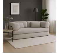 Canapé compressé convertible MOUSSINO PORTUGAL GRIS 3 pl, déhoussable