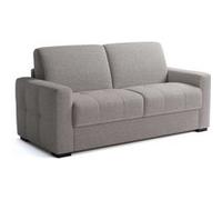 Generique Canapé convertible express EUREKA 3 places tissu gris 200 x 102 x 95 cm