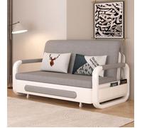 Canapé convertible 150 cm rangement - Canapé-lit clic clac gain de place pour petit espace, salon ou chambre