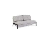 Canapé convertible 2 places gain de place en tissu HAYDEN Beige 151x96x h79 cm