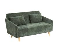 Canapé Convertible 2 Places Milo 155cm Vert Cèdre