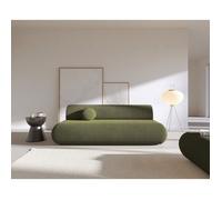 Canapé convertible 3 places - ARMONE - Chenille - Vert olive