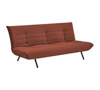 Happy Garden Canapé convertible 3 places Anatole en velours terracotta
