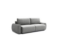 Canapé Convertible 3 Places en Velours "Tycia" 251cm Gris