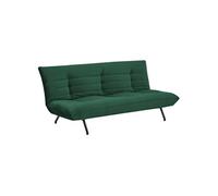 Happy Garden - Canapé convertible 3 places Anatole - Velours vert - Gain de place, style vintage