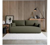 Canapé convertible 3 places - OVO MINI - Vert olive - Chenille Easy Clean