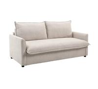 Canapé convertible 3pl système Rapido tissu doux beige - ELLIS Meubletmoi