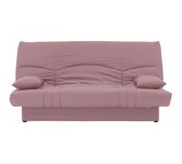 Canapé convertible clic clac 3 places - Tissu Rose - L 190 x P 92 cm - DREAM - Style Contemporain