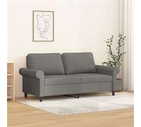 Canape convertible en.casa 2 places en tissu gris 172 x 172 x 80 cm gris G