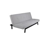 Canape convertible en.casa 3 places en velours beige 180 x 180 x 76 cm