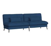 Canapé Convertible en Peluche, canape 3 Places,Pieds en métal 174 * 55 * 72cm,Bleu