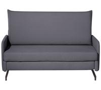 Canapé Convertible en Tissu Gris Housse Amovible Très Confortable Chic Belfast